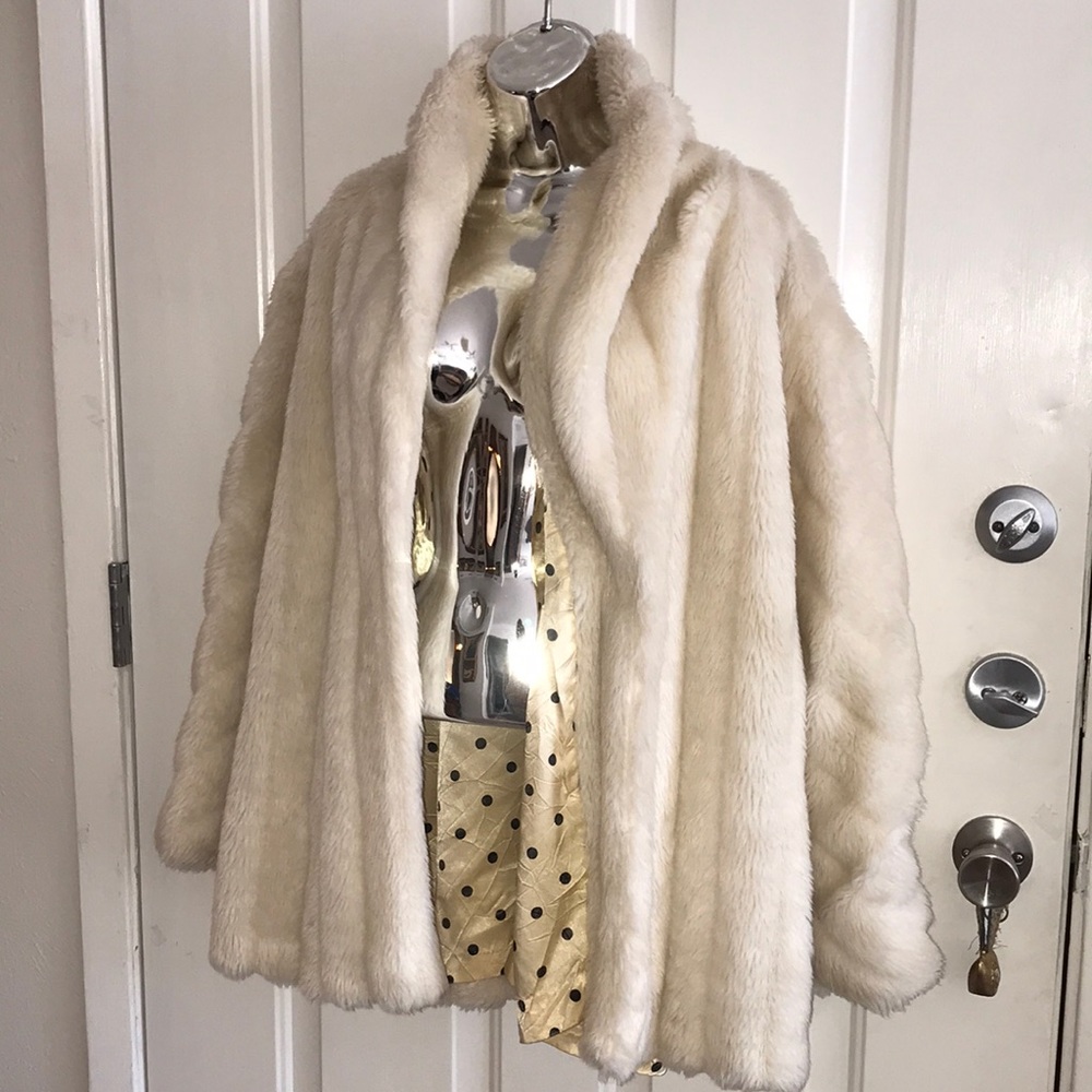 Vintage Inspired Faux Fur Sixty Canal Jacket - XL